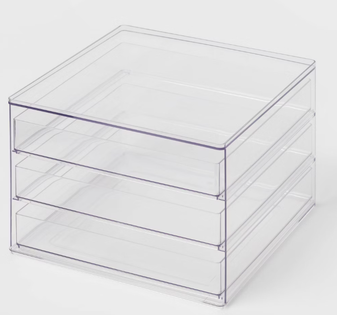 All Purpose 3 Drawer Storage Clear - Brightroom™- for bottle/BF