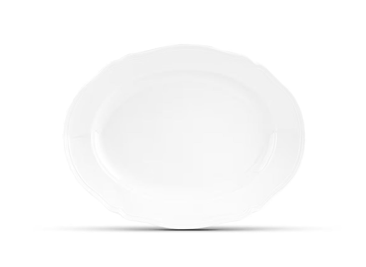 Antico Doccia Small Oval Platter in White