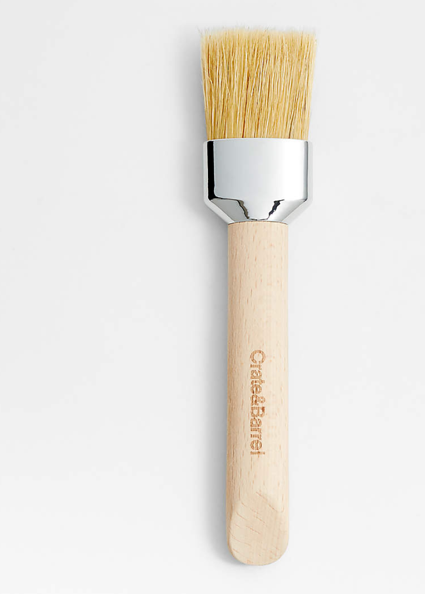 Crate & Barrel Large Pastry Brush with Beechwood Handle