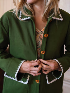 Becky Barn Jacket in Fern Twill