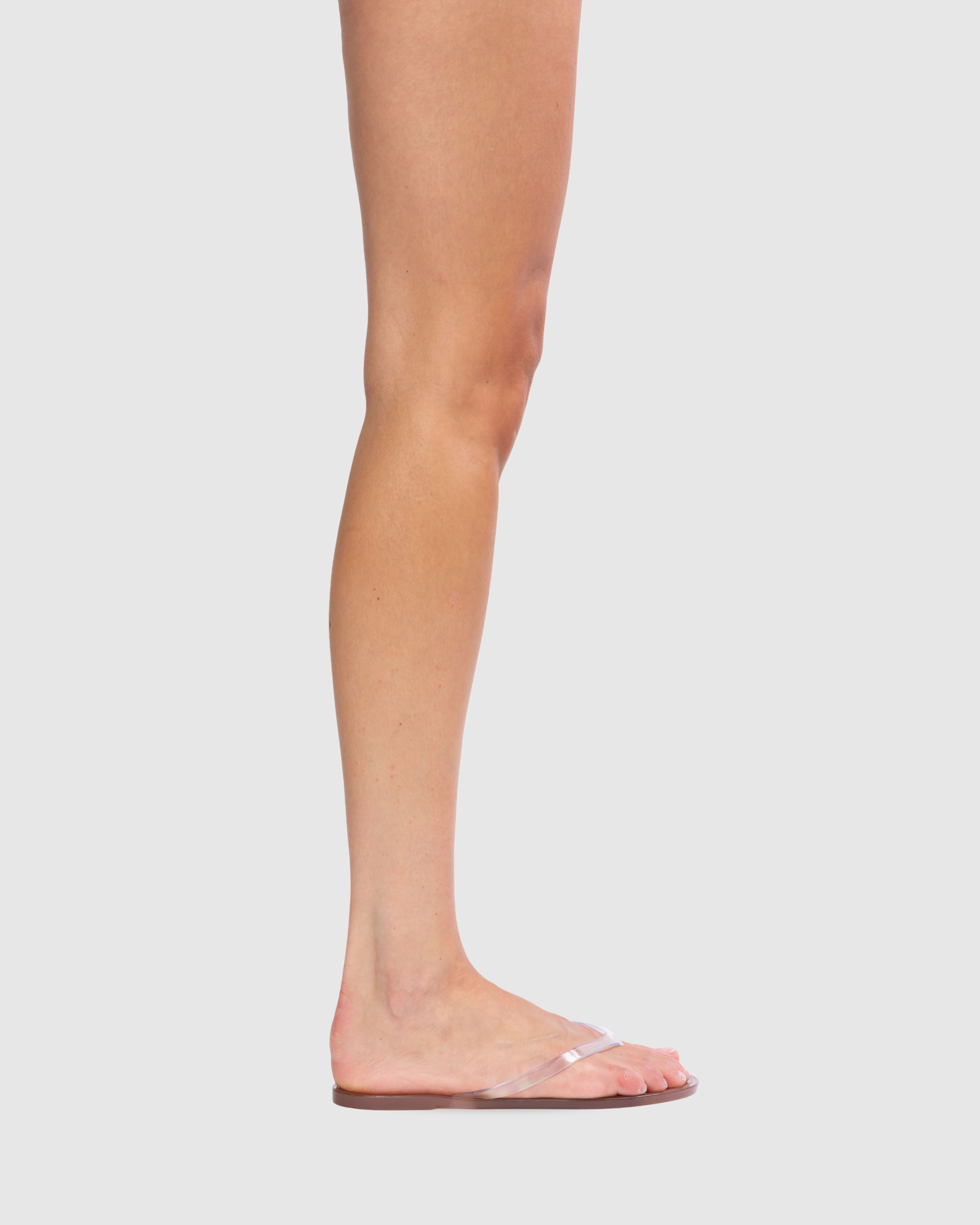 Crystal Sandal in Old Rose/Clear PVC