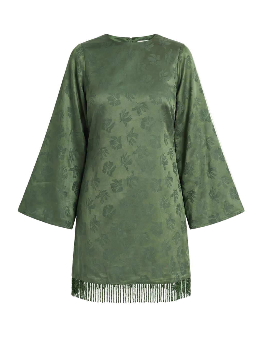 Tillie Dress in Emerald Floral Jacquard