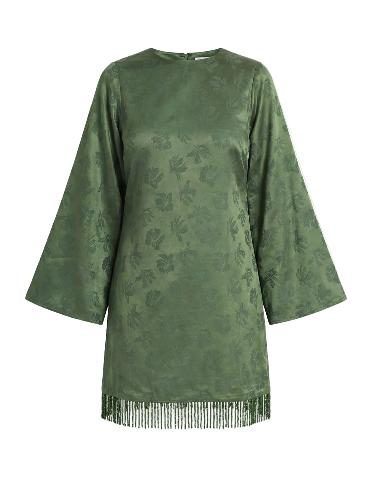 Tillie Dress in Emerald Floral Jacquard