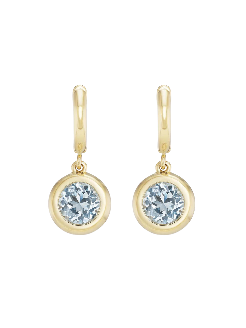 Gemma Dangles Large Aquamarine
