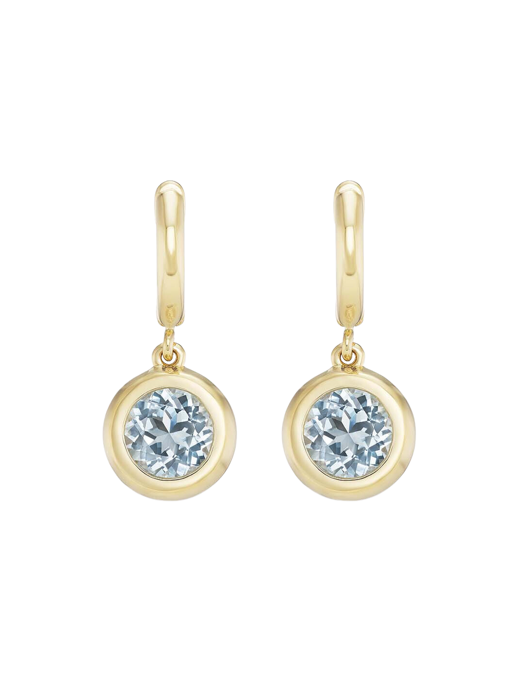 Gemma Dangles Large Aquamarine