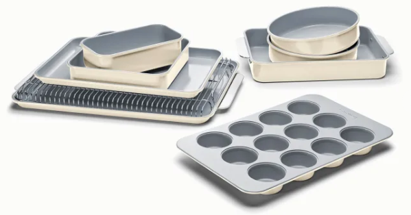 11 Piece Bakeware Set, Non-Stick & Non-Toxic Ceramic-Coating Baking Dishes