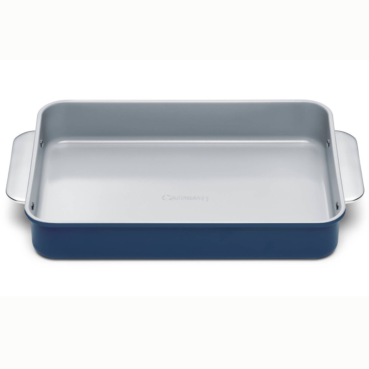 Caraway Home 9.13" Nonstick Ceramic Rectangle Pan (Color: Navy)