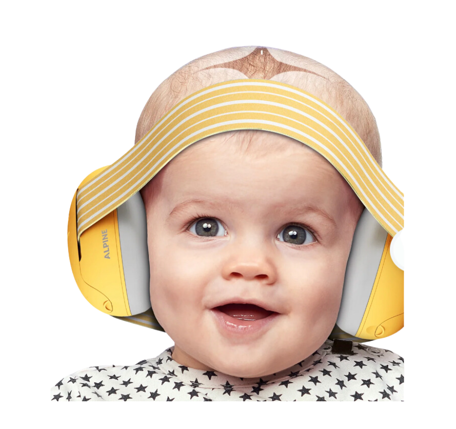 Baby Travel & Noise Ear Protection - Yellow