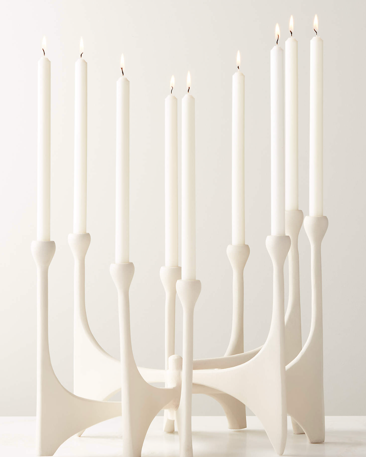 Cinq White Multii Candelabra Large