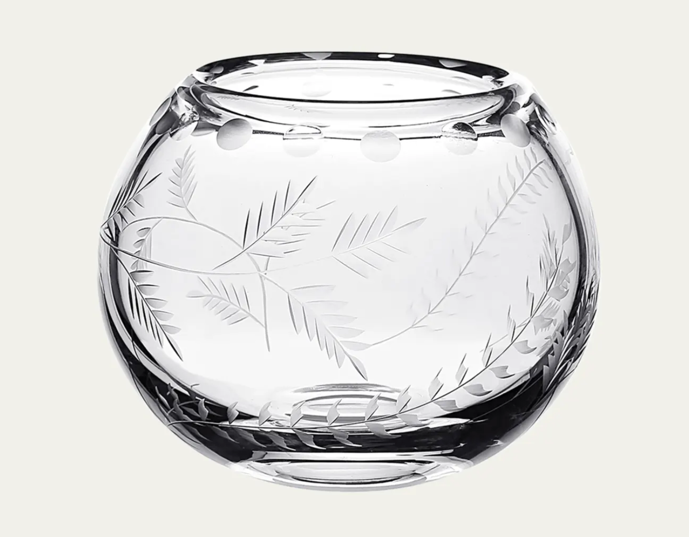 William Yeoward Crystal Fern Rose Bowl