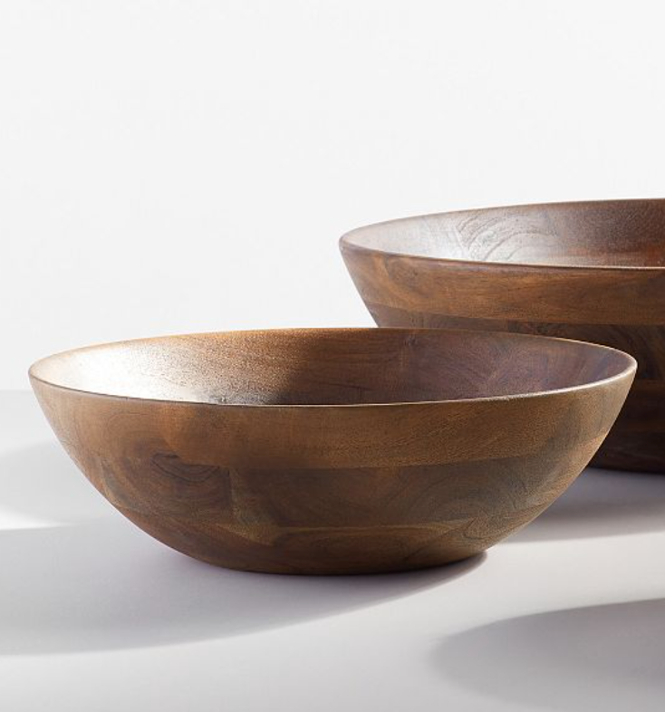 Chateau Wood Handcrafted Salad Bowl