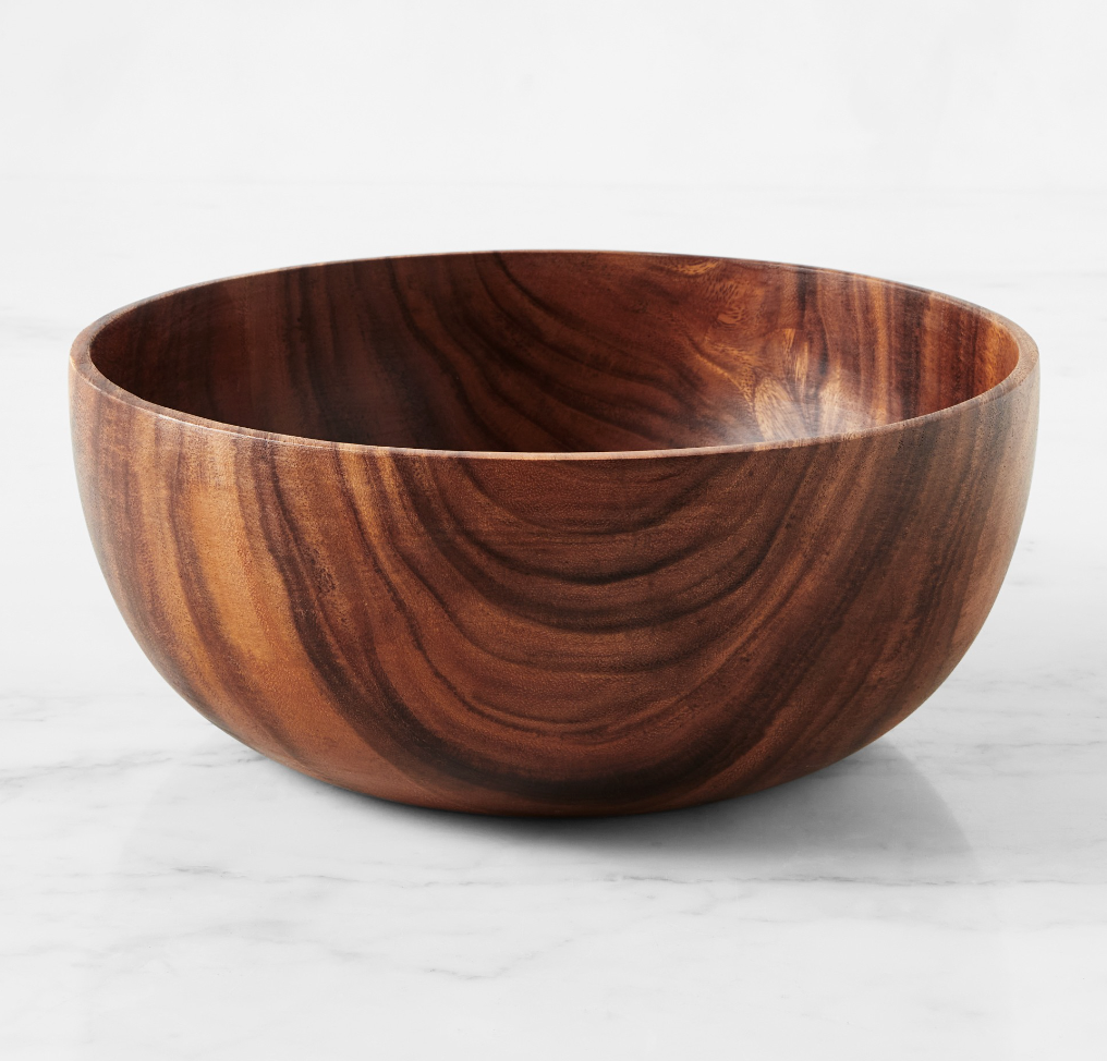 Acacia Tall Salad Bowl