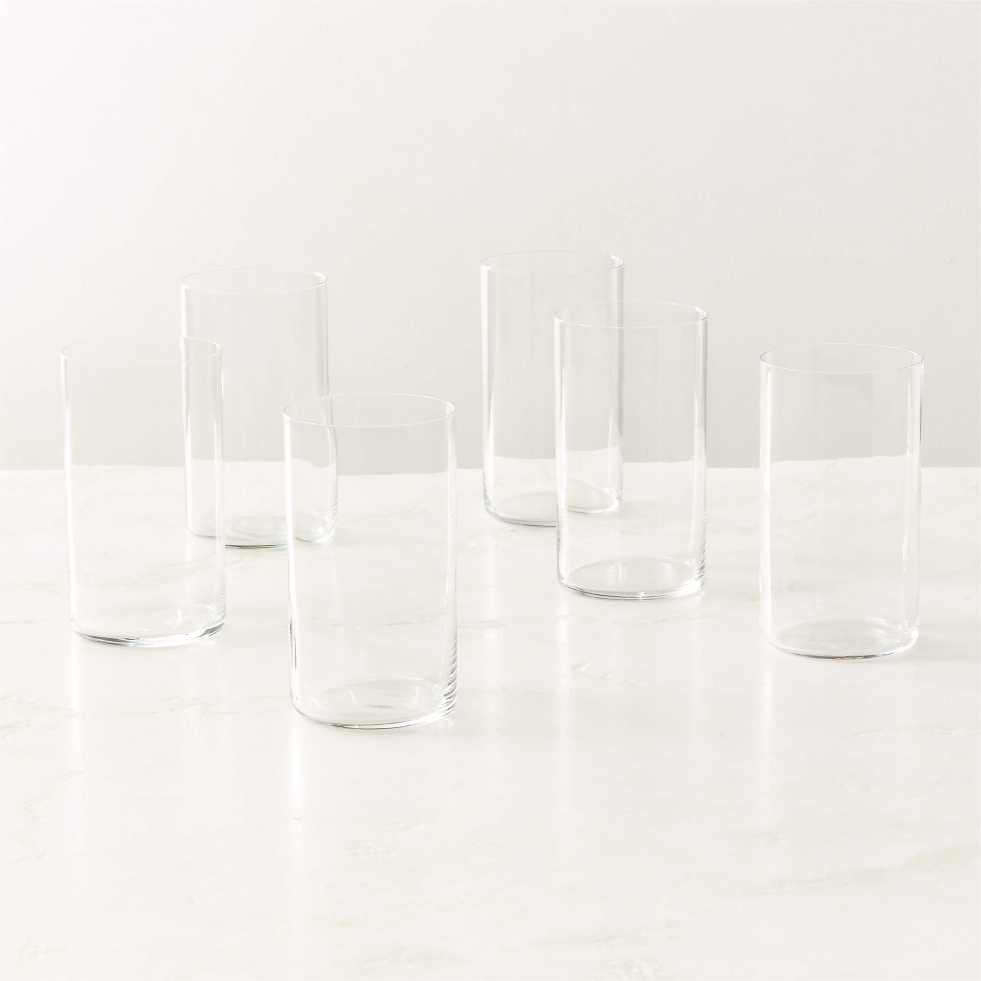 Boaz Clear Cooler Glasses Set of 6