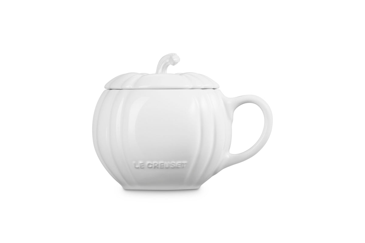 Le Creuset Pumpkin Mug, 14 oz., White