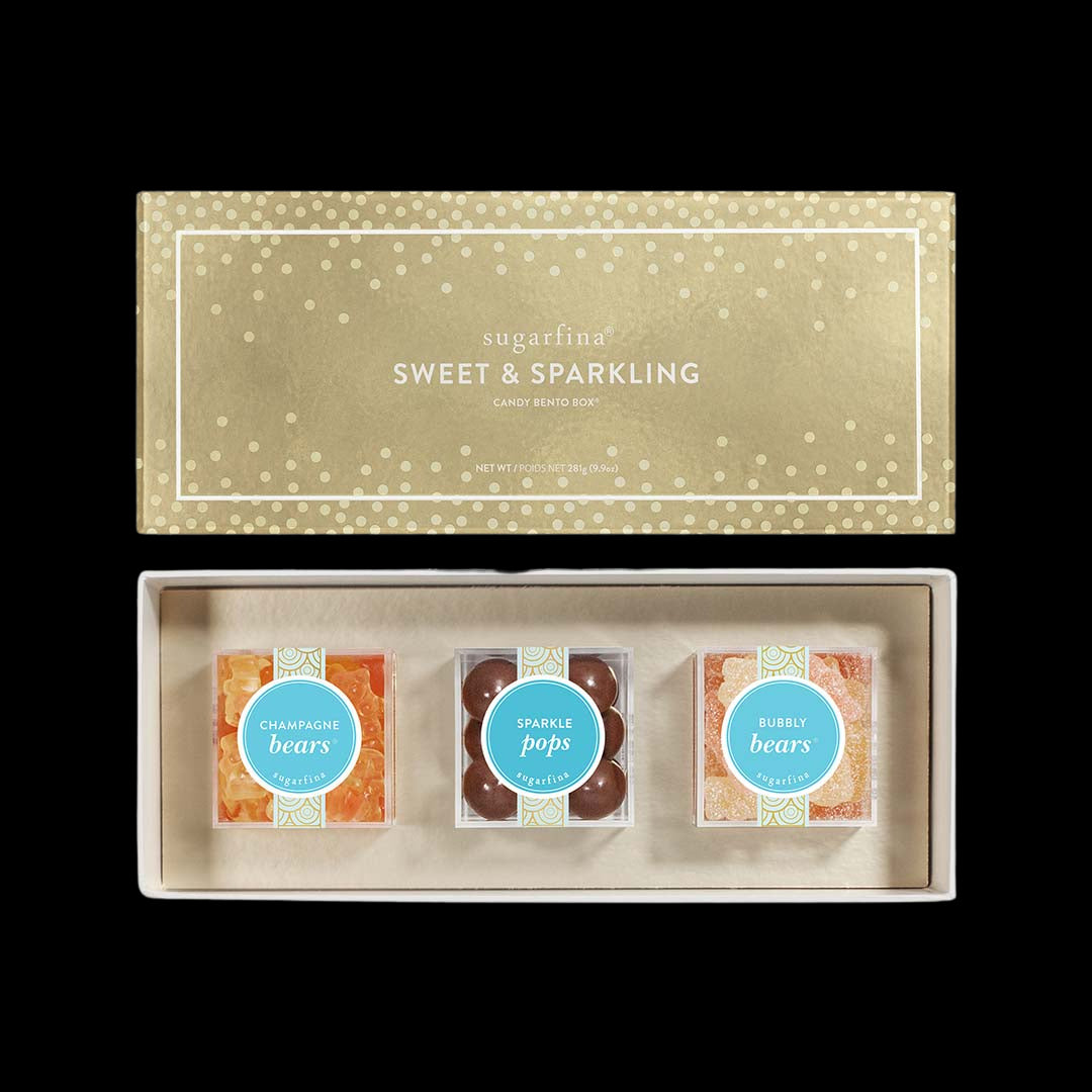 Sweet & Sparkling  3 Piece Preset Candy Bento Box