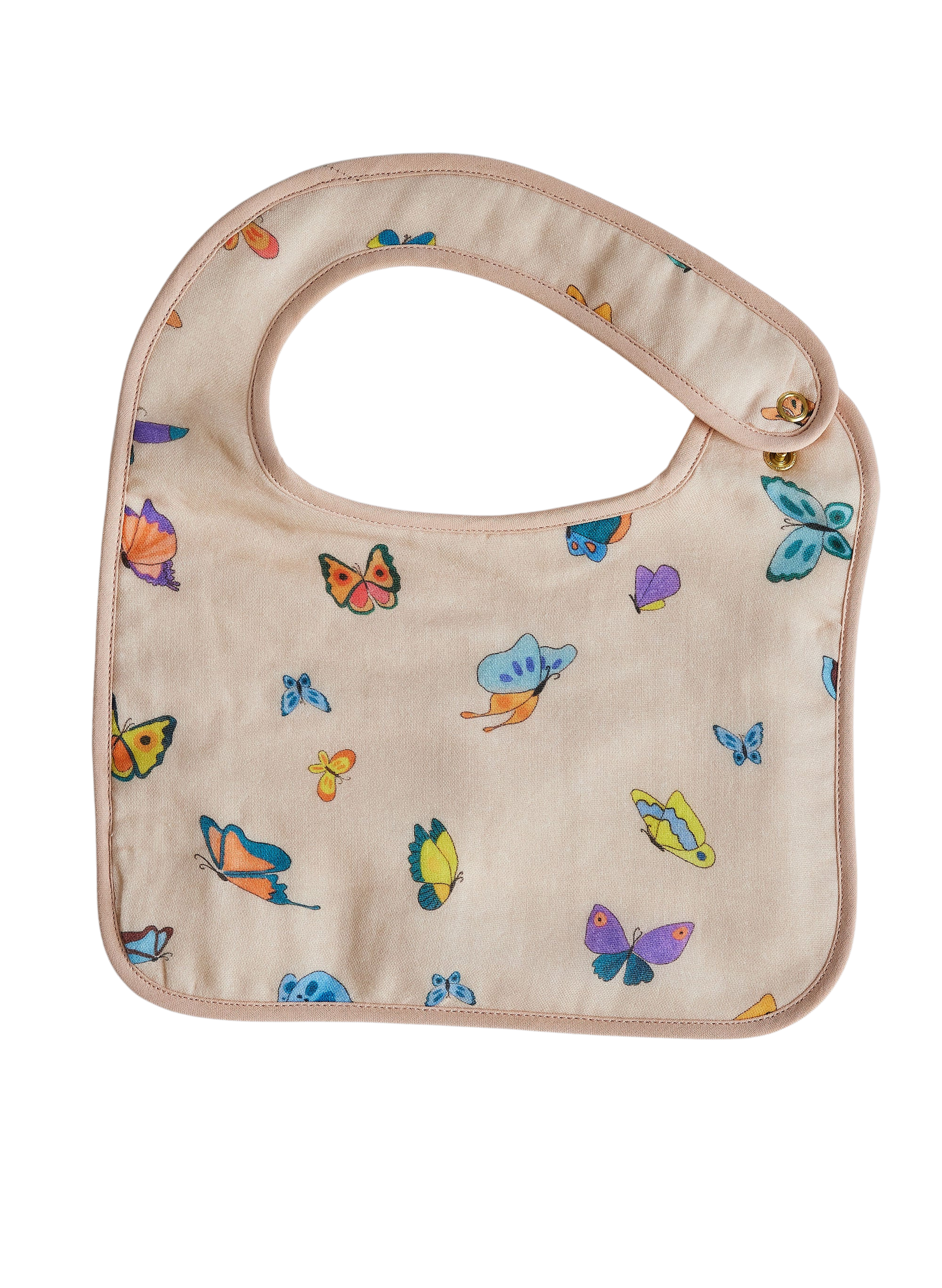 Blush Peach Madame Butterfly Bib