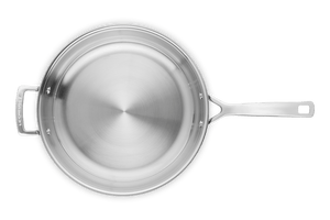 Classic Stainless Steel Round Frying Pan 12 in.