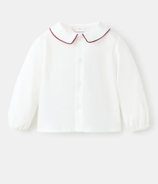 Contrast collar shirt (6-9M)