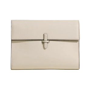 The Large Soft Clutch in Nappa Oyster