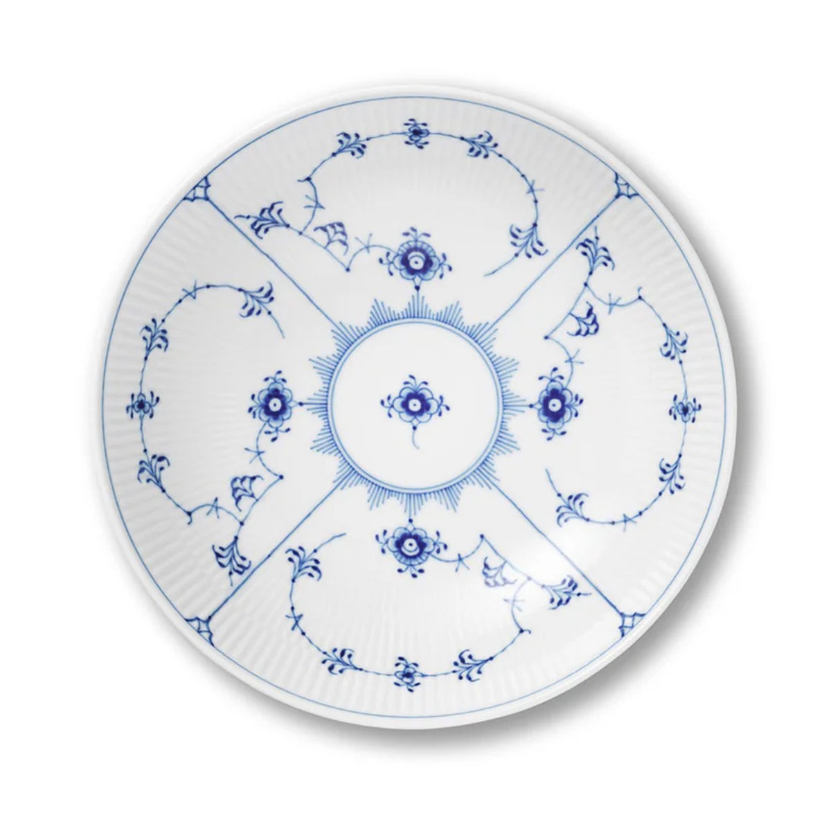 Fluted Plain Bowl in Blue