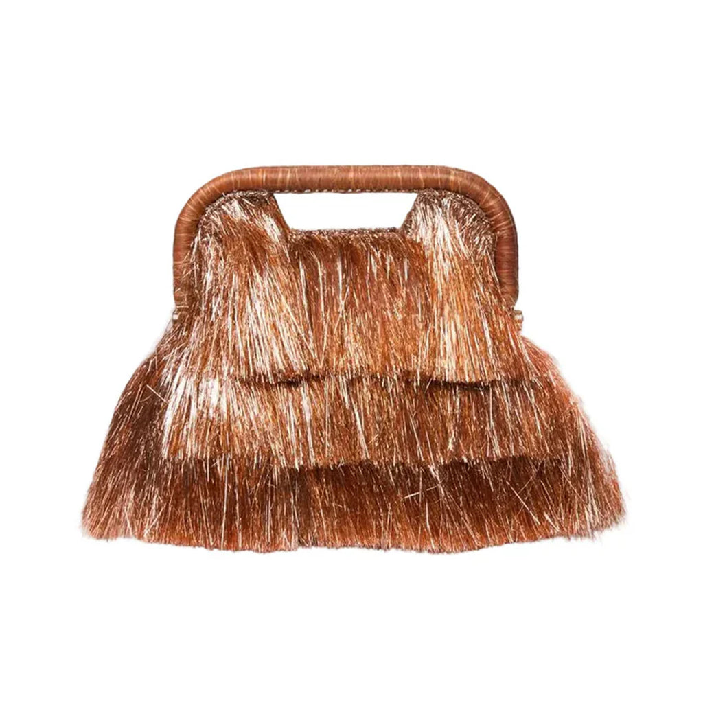 The Flamands Fringe Tote Disco in Cocoa