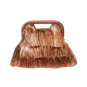 The Flamands Fringe Tote Disco in Cocoa
