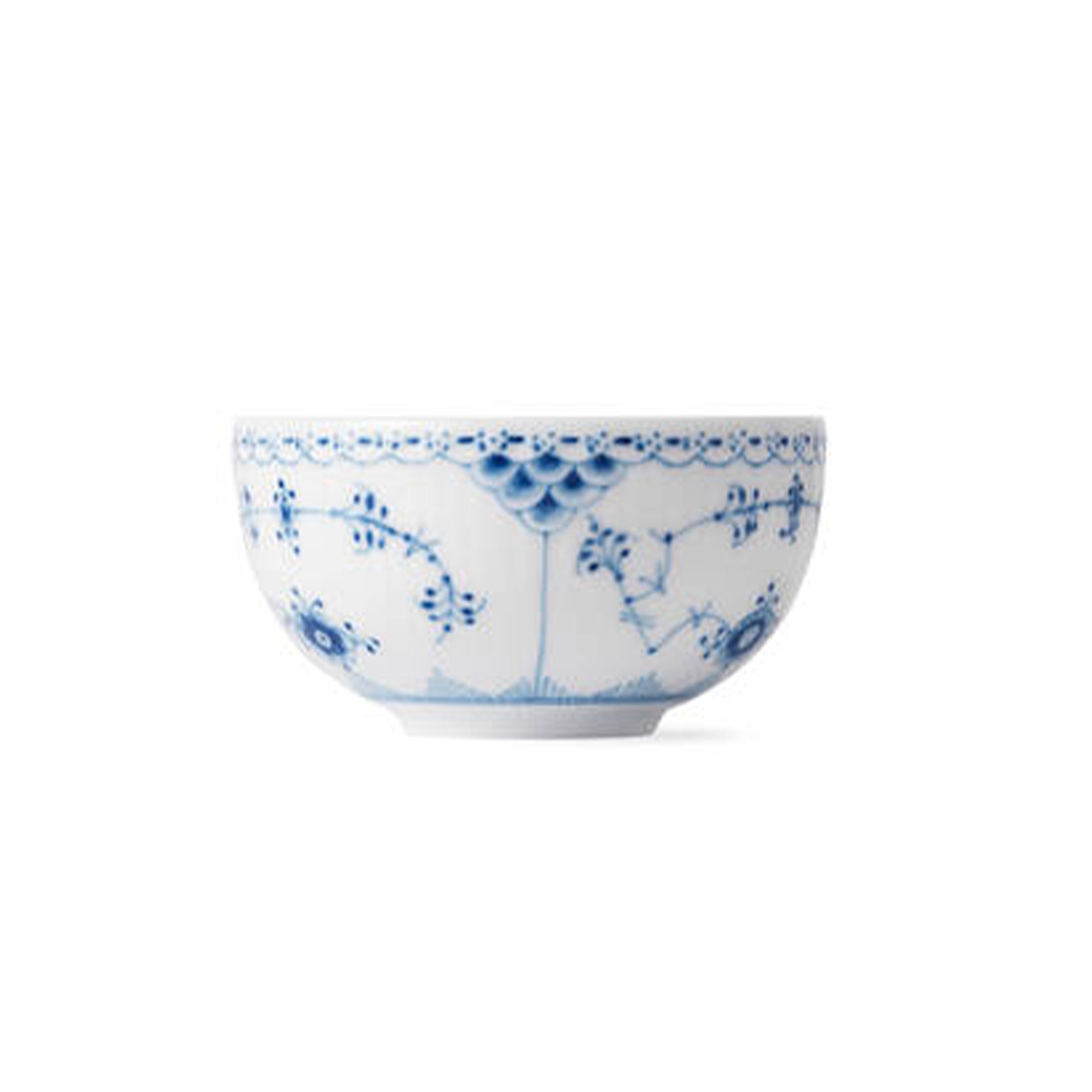 Blue Fluted Half Lace Rice Bowl, 11.8 oz