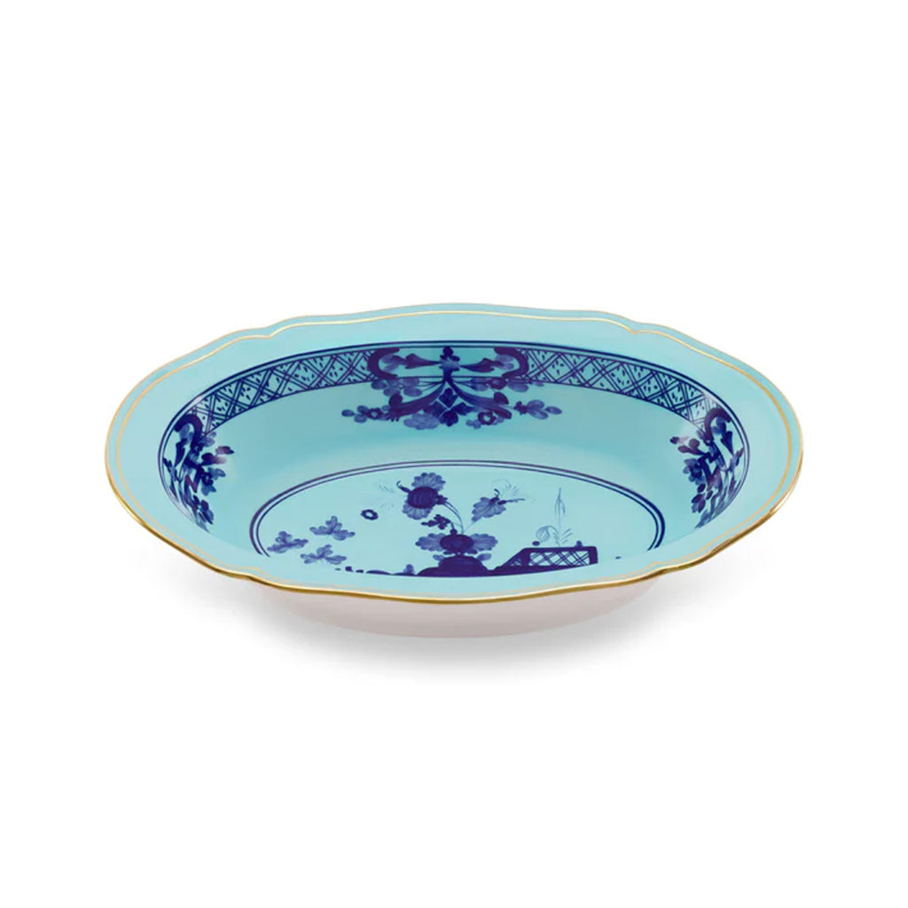 Antico Doccia Oval Deep Tray in Iris