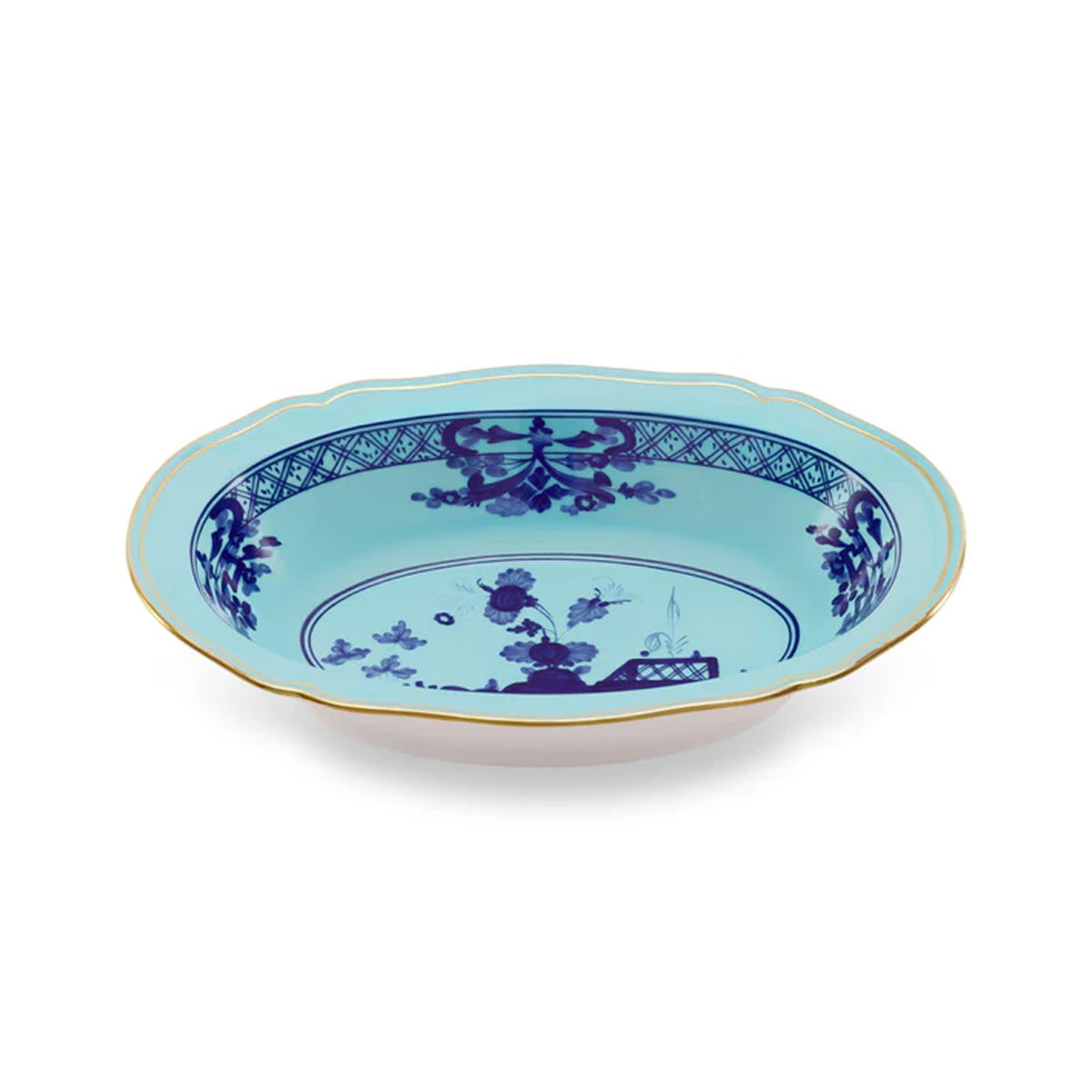 Antico Doccia Oval Deep Tray in Iris