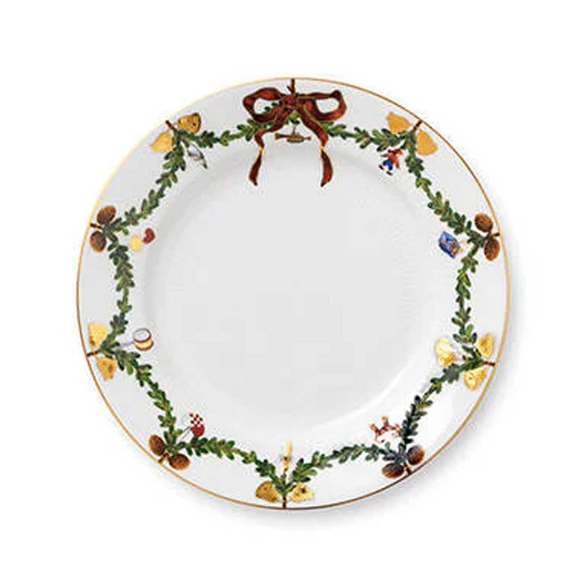Star Fluted Christmas Salad Plate 8.75"
