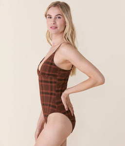 The Lanikai One Piece in Sierra Plaid