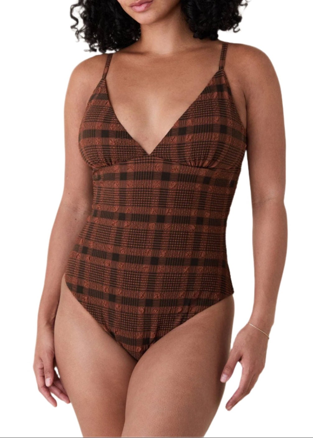 The Lanikai One Piece in Sierra Plaid