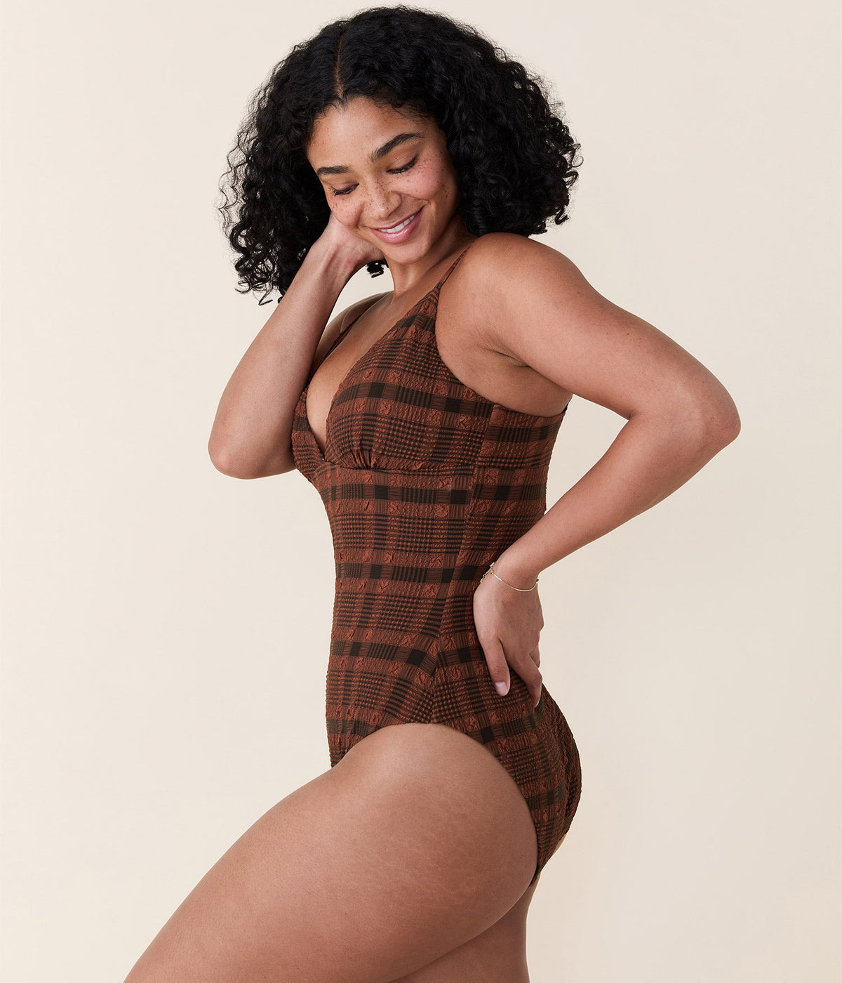 The Lanikai One Piece in Sierra Plaid