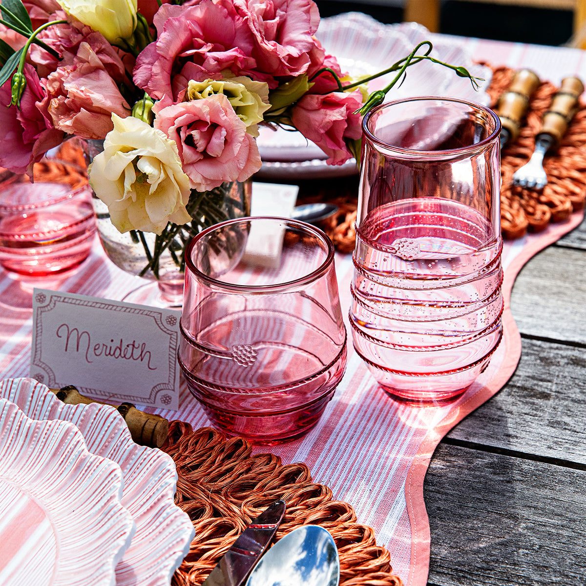 Amalia Acrylic Large Tumbler in Coral