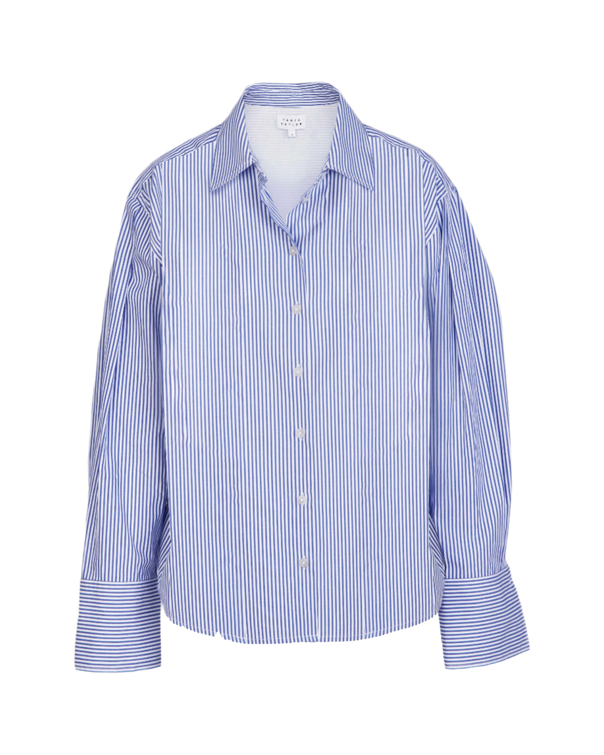 Margaux Shirt in Blue/Optic White