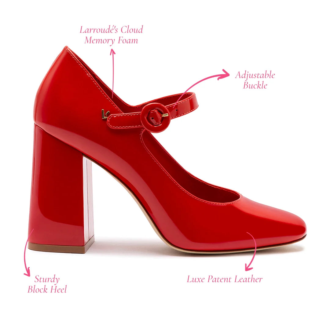 Blair Hi Pump In Scarlet Patent Leather