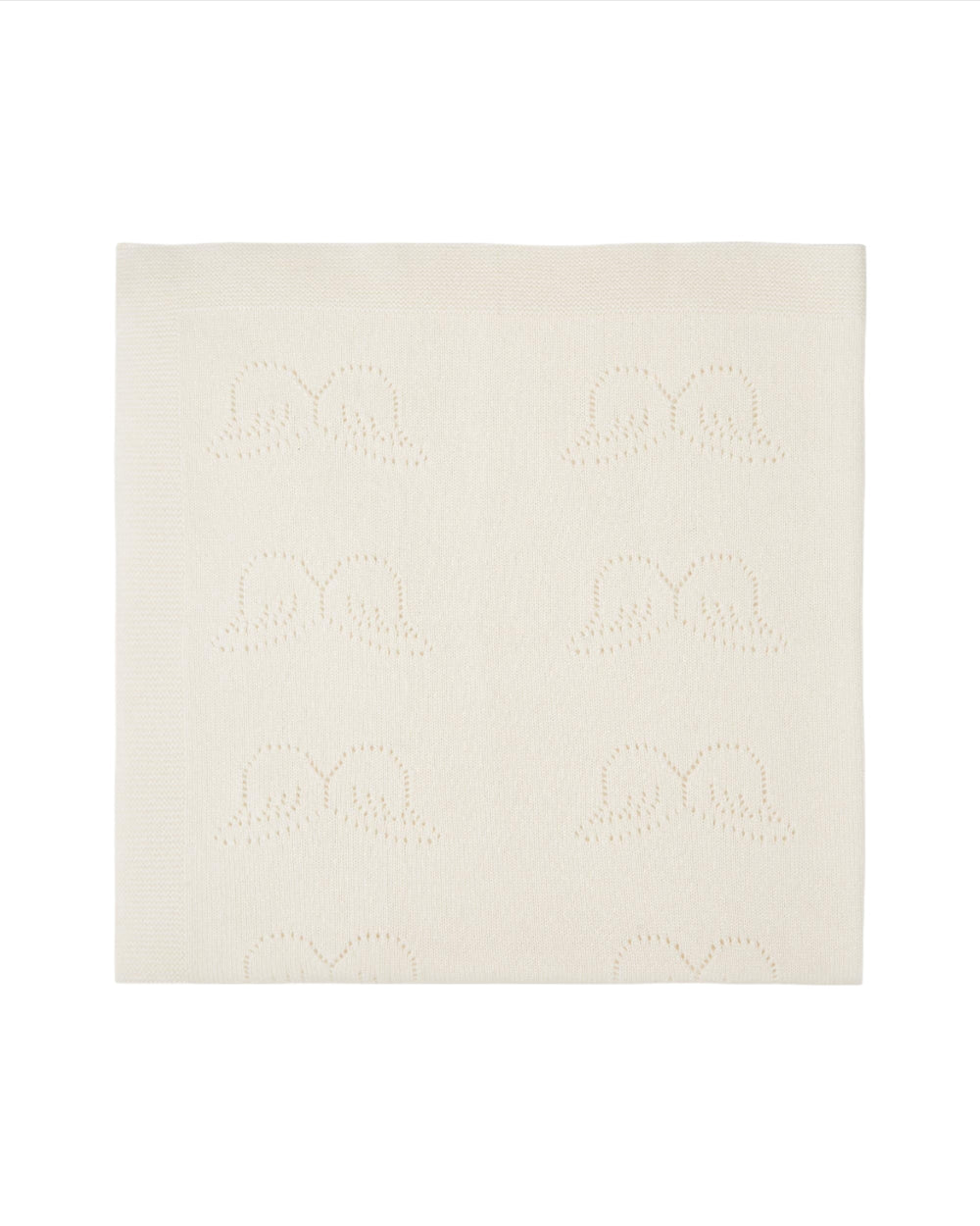 Angel Wing Cashmere Blanket in Ivory