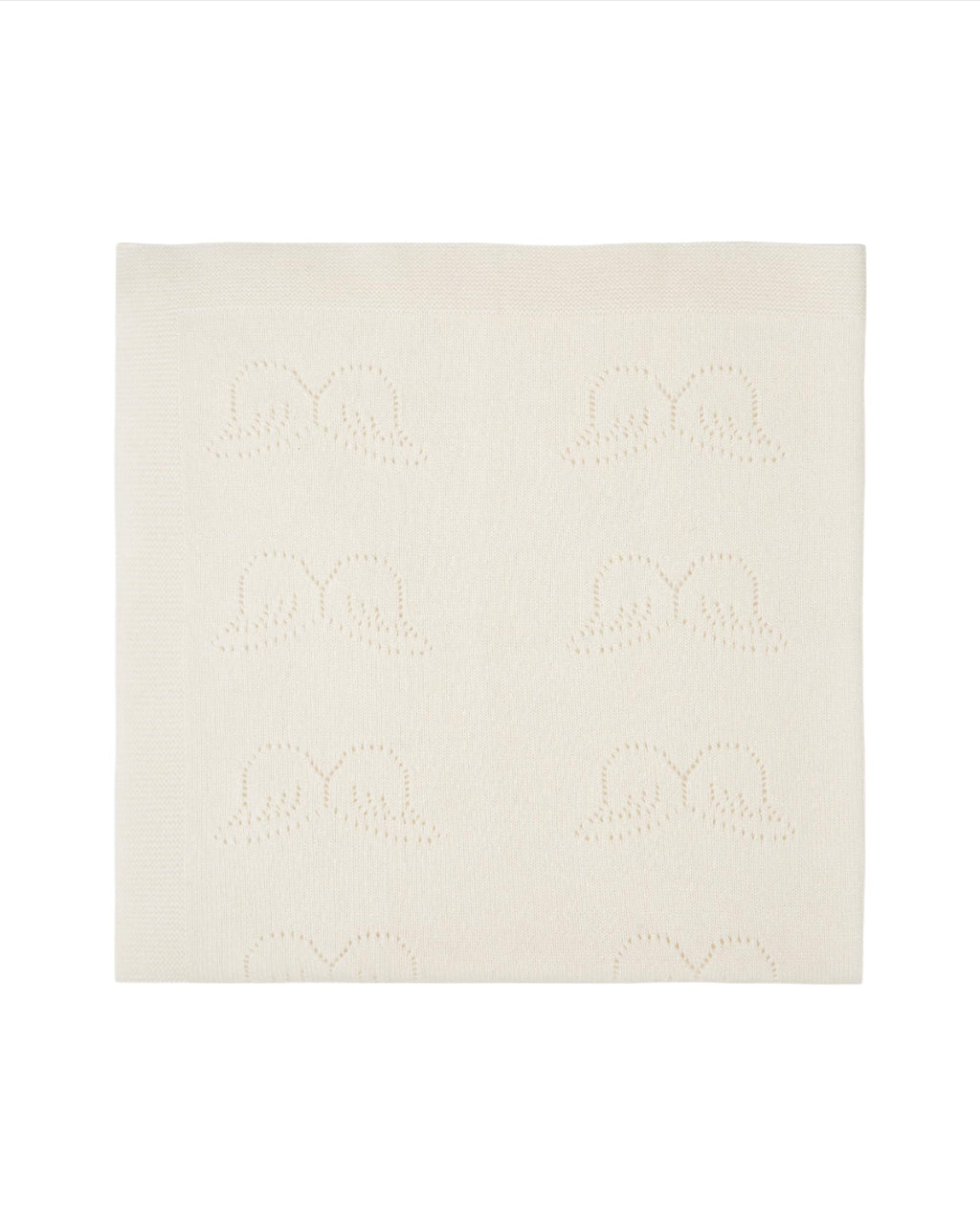 Angel Wing Cashmere Blanket in Ivory