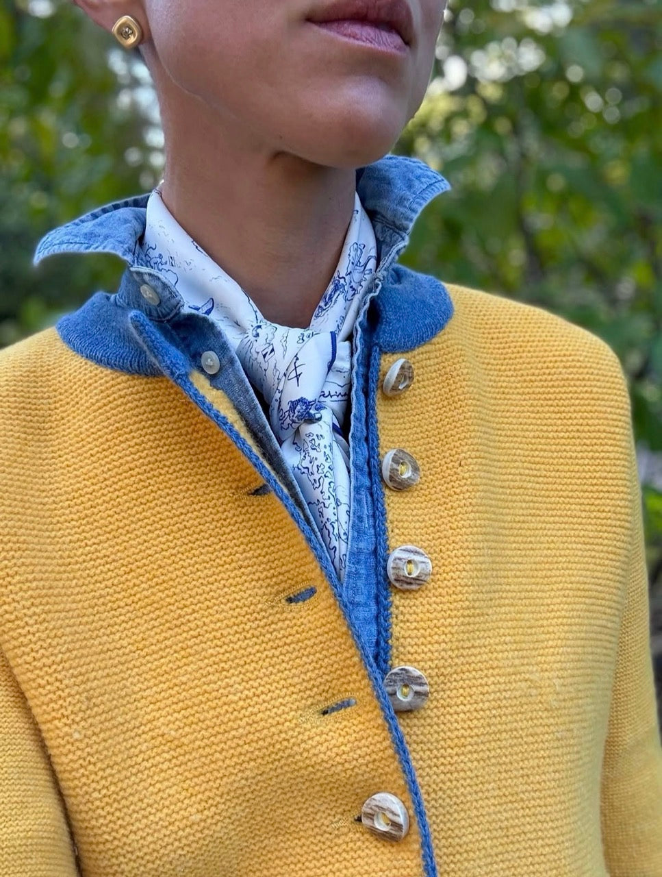 Atlas Scarf in Blue