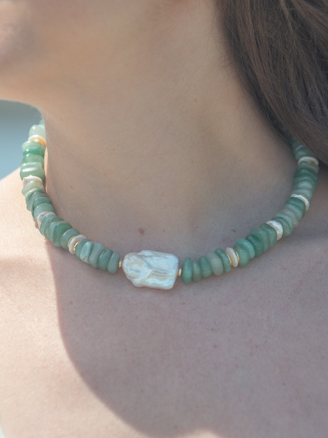 Adrienne Necklace in Green