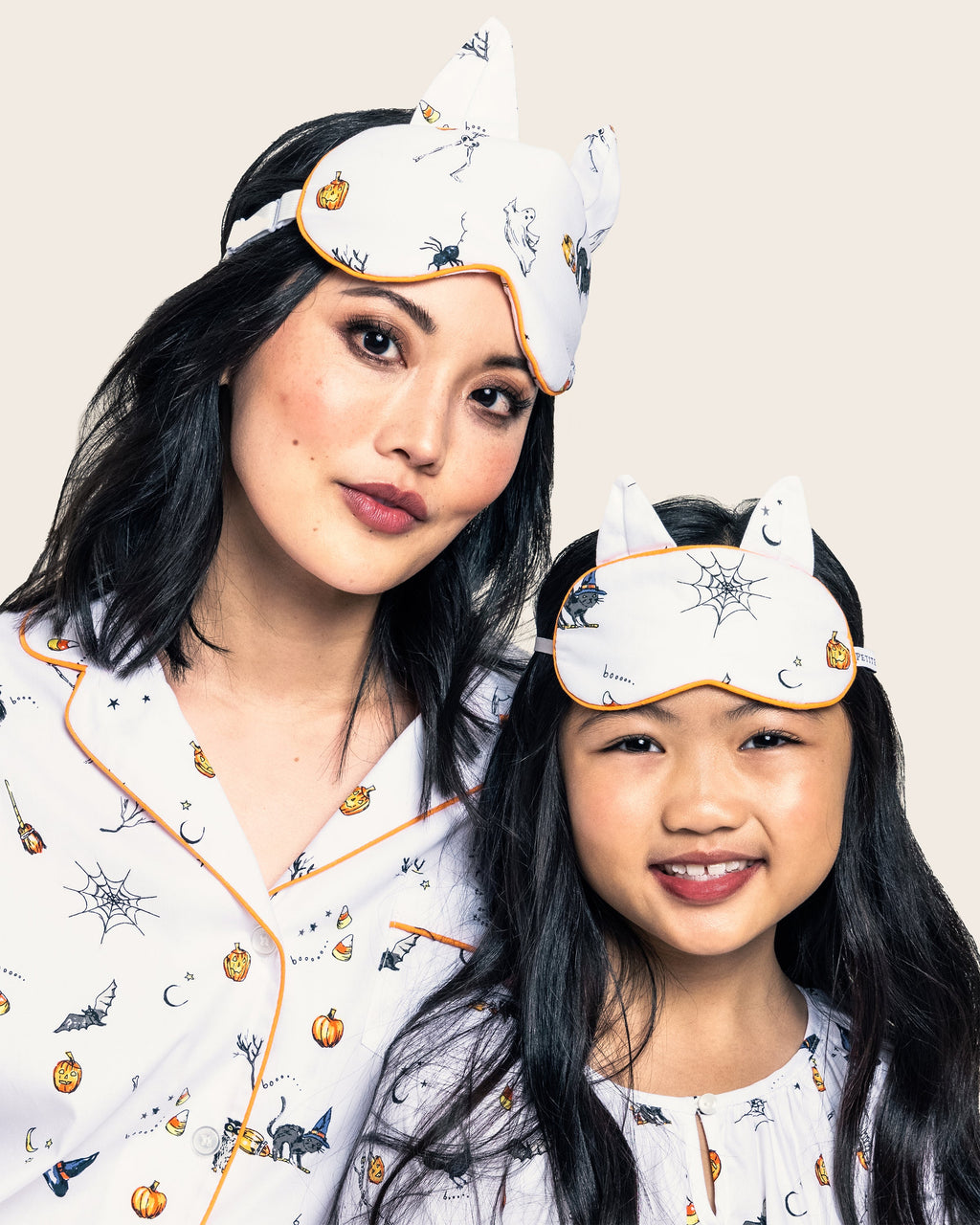 Adult’s Twill Kitty Sleep Mask in Trick or Treat