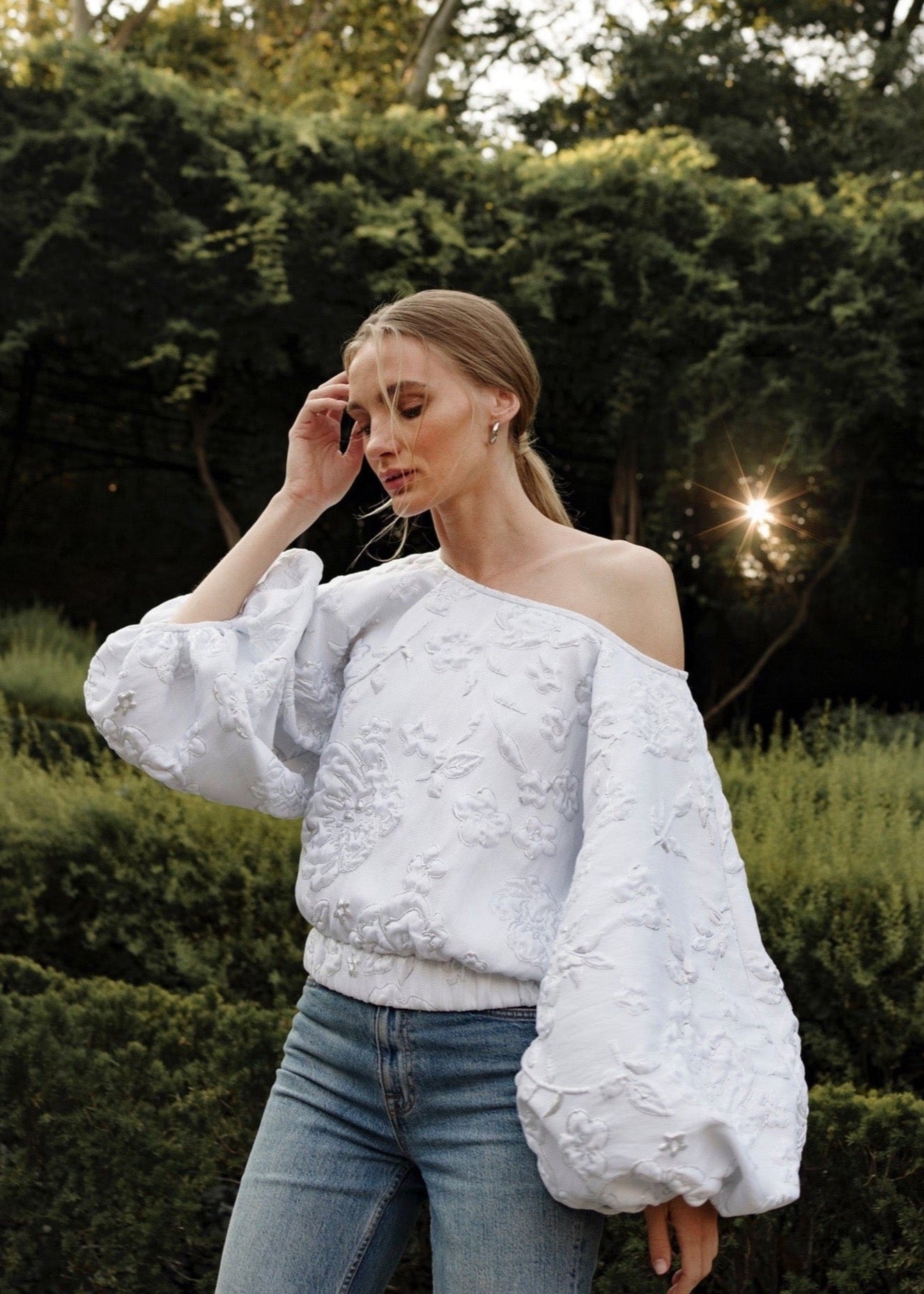 All White Good Luck Top - Arianne Elmy