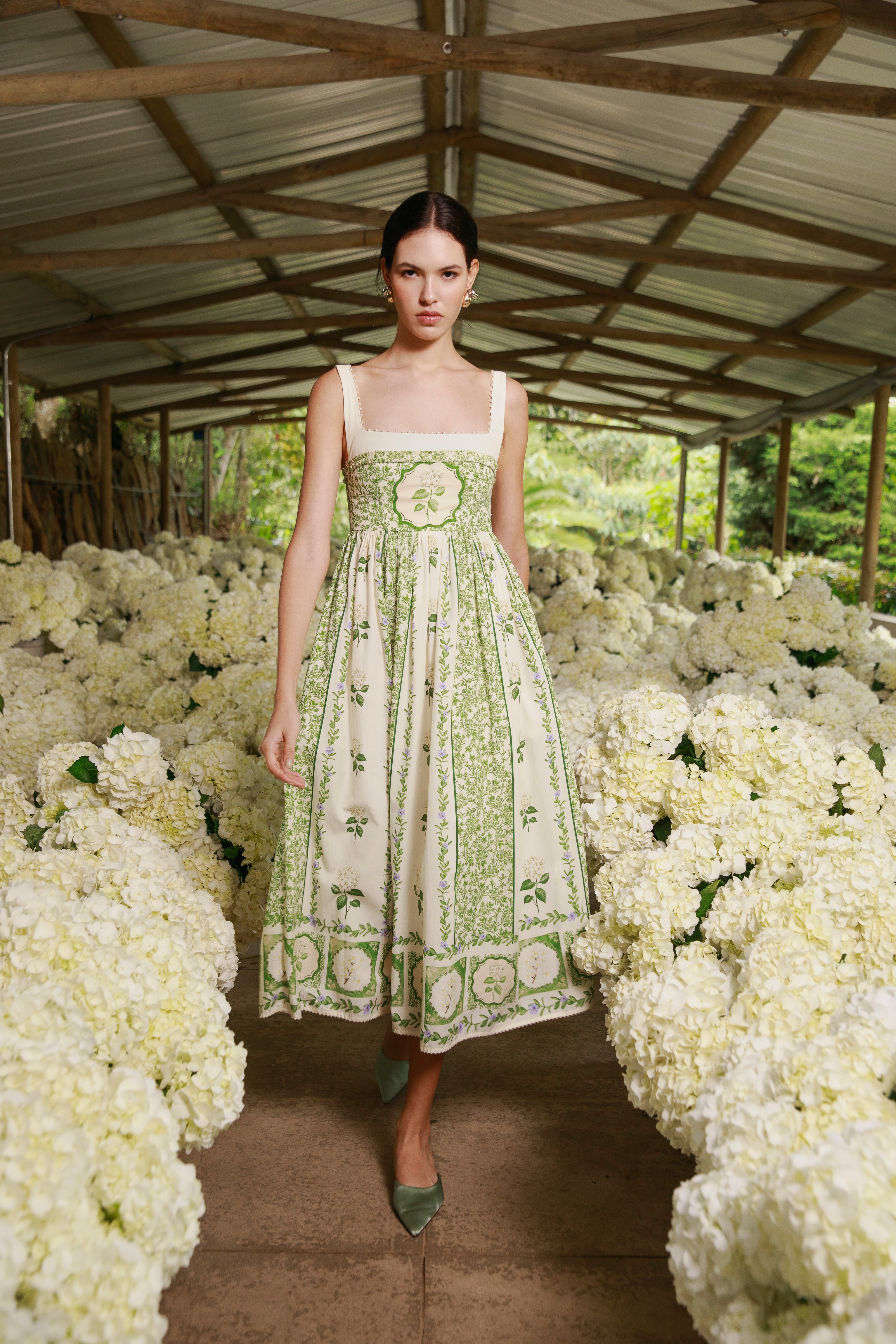 Barbara Midi Dress in Wild