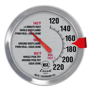 Oven Safe Meat Thermometer in Silver