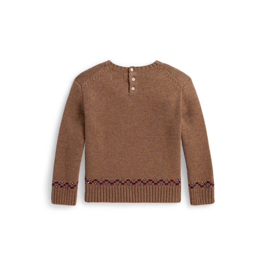 Girl's Long Sleeve Wool Blend Pullover Sweater
