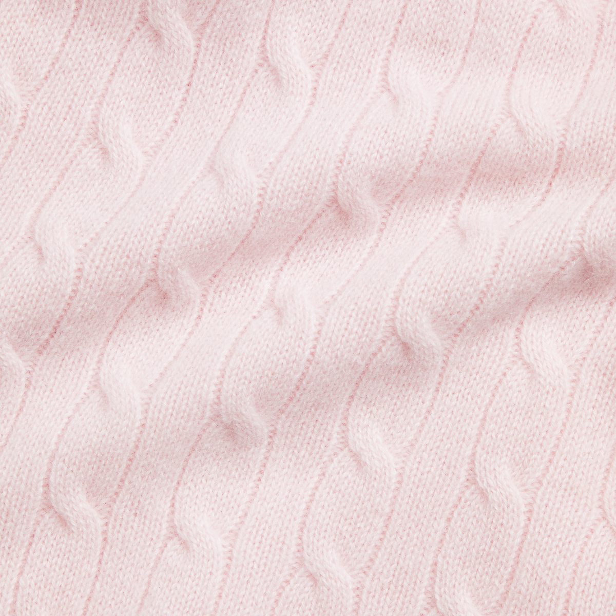 Long-Sleeve Cashmere Cable Knit Coverall in Morning Pink