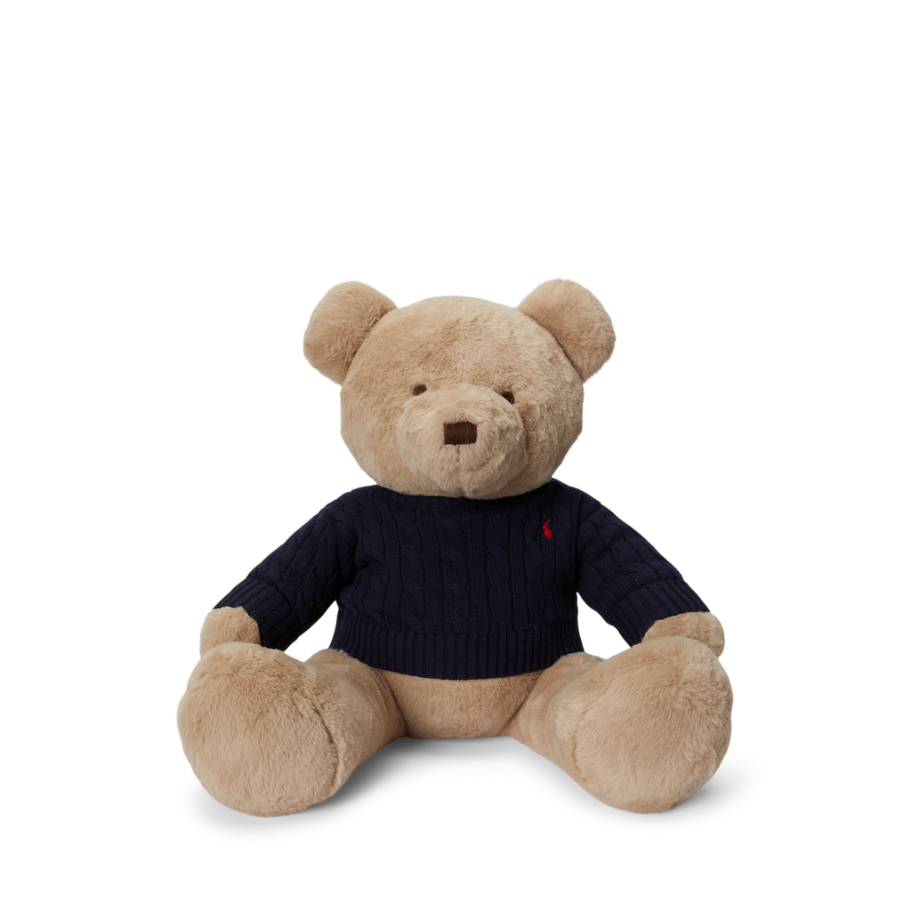 Large Cotton Bear Plush Toy in RL Navy