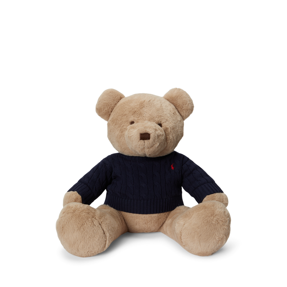 Large Cotton Bear Plush Toy in RL Navy
