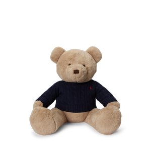 Large Cotton Bear Plush Toy in RL Navy