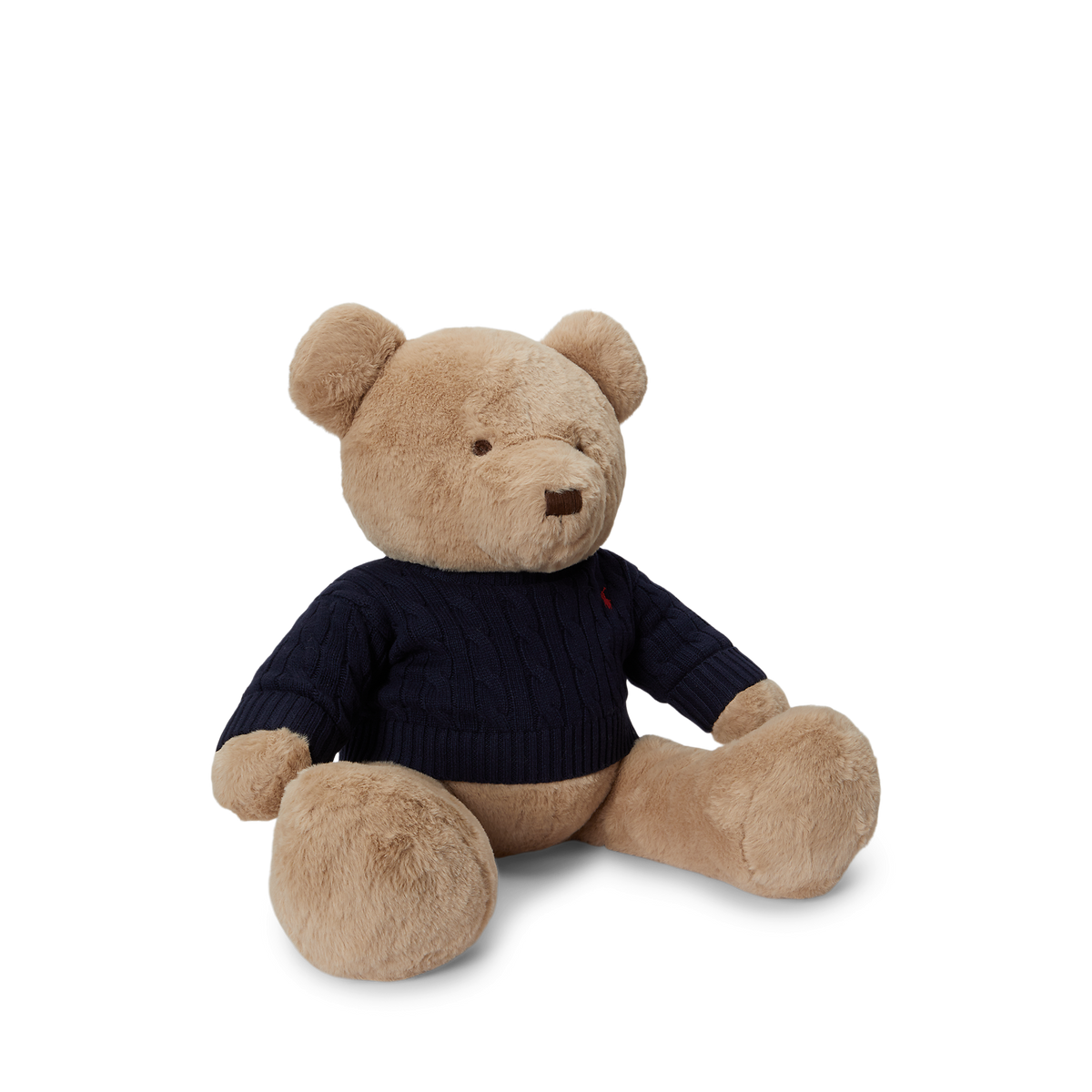 Large Cotton Bear Plush Toy in RL Navy